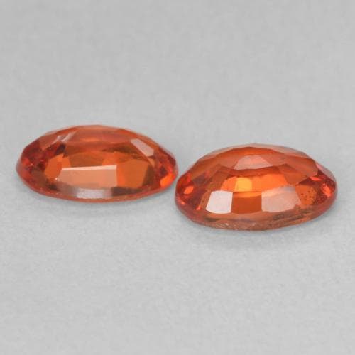 1.04ct Natural Amber Orange Sapphire, Oval Cut, 6x4 mm
