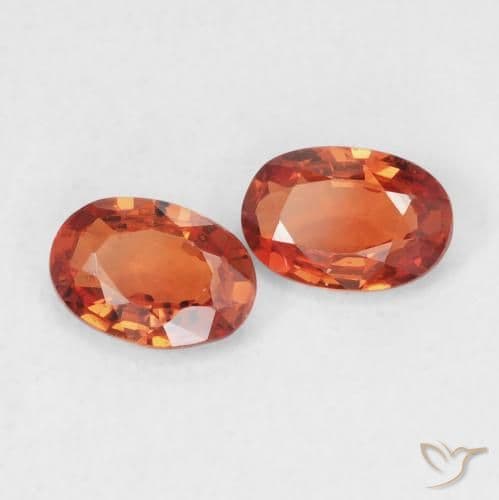 1.11ct Natural Reddish Orange Sapphire, Oval Cut, 6.2x4.2 mm