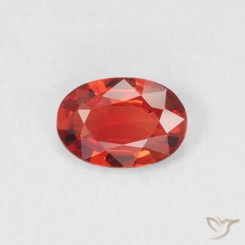 0.43ct Natural Bright Red Sapphire, Oval Cut, 5.9x4.1 mm