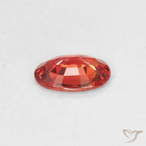 0.43ct Natural Bright Red Sapphire, Oval Cut, 5.9x4.1 mm