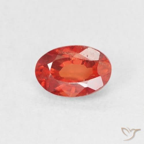 0.64ct Natural Medium Red Sapphire, Oval Cut, 6x4 mm