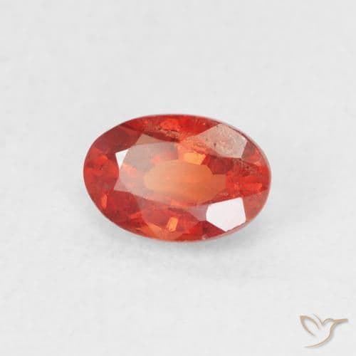 0.64ct Natural Medium Red Sapphire, Oval Cut, 6x4 mm