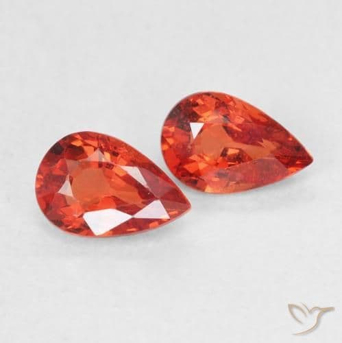 1.10ct Natural Medium Red Sapphire, Pear Shape, 6.2x4.1 mm