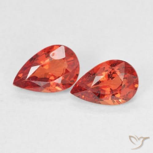 1.10ct Natural Medium Red Sapphire, Pear Shape, 6.2x4.1 mm