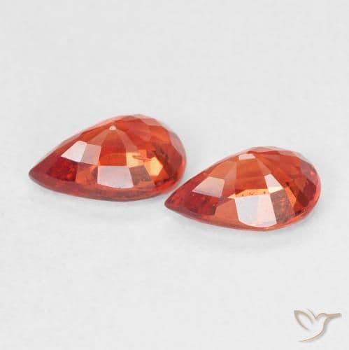 1.10ct Natural Medium Red Sapphire, Pear Shape, 6.2x4.1 mm