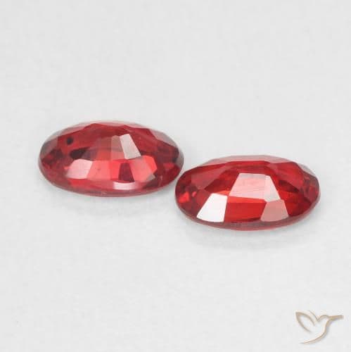 1.06ct Natural Medium Red Sapphire, Oval Cut, 6x3.9 mm