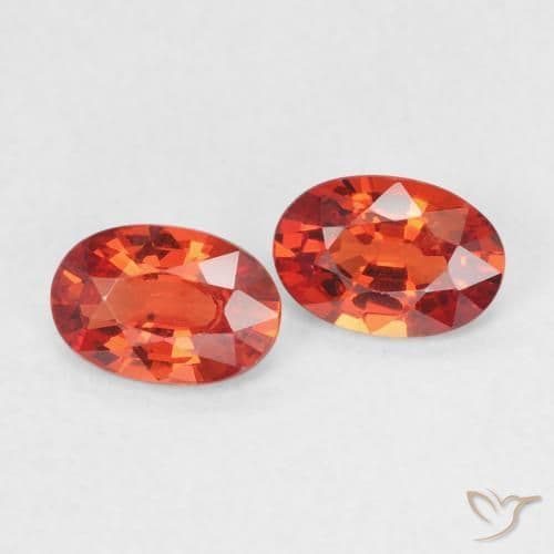 0.98ct Bright Crimson Red Sapphire, Oval Cut, 5.9x4 mm