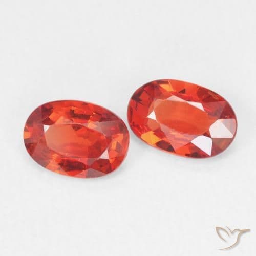 0.96ct Natural Intense Red Sapphire, Oval Cut, 6.1x4 mm