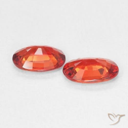 0.96ct Natural Intense Red Sapphire, Oval Cut, 6.1x4 mm