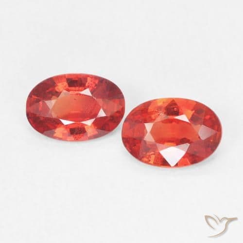 0.84ct Natural Intense Red Sapphire, Oval Cut, 5.8x4 mm
