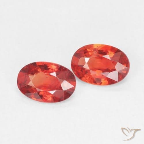0.84ct Natural Intense Red Sapphire, Oval Cut, 5.8x4 mm