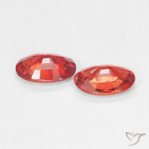 0.84ct Natural Intense Red Sapphire, Oval Cut, 5.8x4 mm