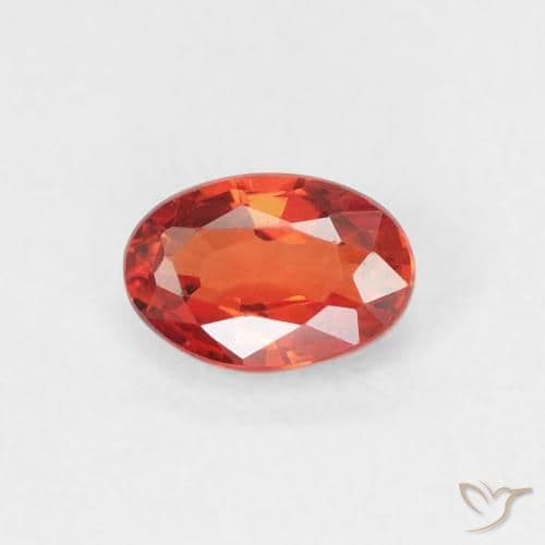 0.67ct Natural Intense Red Sapphire, Oval Cut, 6x4.1 mm