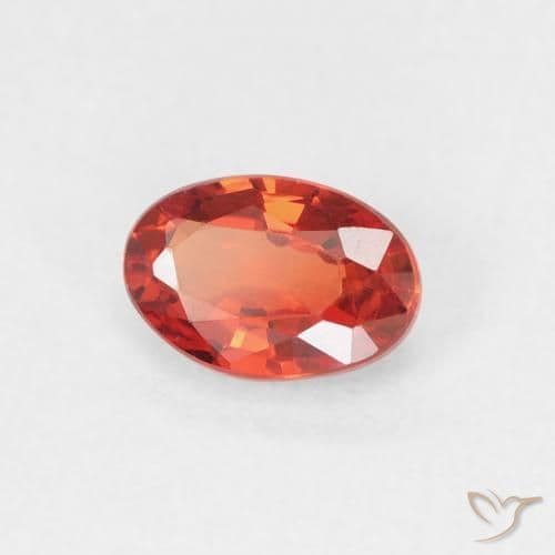 0.67ct Natural Intense Red Sapphire, Oval Cut, 6x4.1 mm