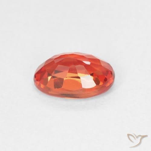 0.67ct Natural Intense Red Sapphire, Oval Cut, 6x4.1 mm