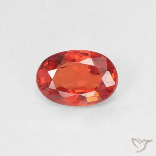 0.56ct Natural Medium Red Sapphire, Oval Cut, 5.9x4 mm
