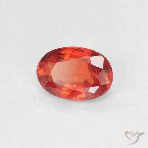 0.56ct Natural Medium Red Sapphire, Oval Cut, 5.9x4 mm