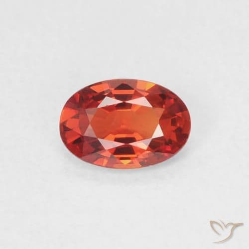 0.51ct Natural Medium Red Sapphire, Oval Cut, 5.9x4.1 mm
