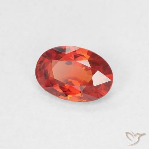 0.51ct Natural Medium Red Sapphire, Oval Cut, 5.9x4.1 mm