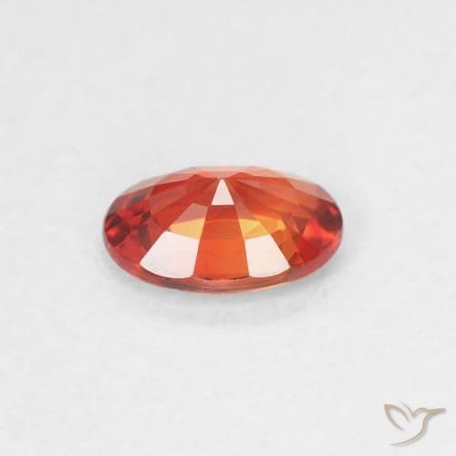 0.51ct Natural Medium Red Sapphire, Oval Cut, 5.9x4.1 mm