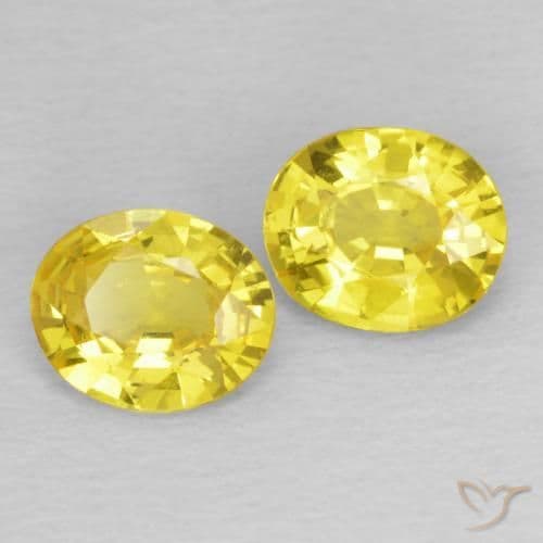 1.23ct Natural Cyber Yellow Sapphire, Oval Cut, 5.8x4.9 mm