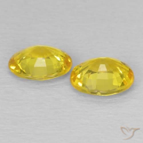 1.23ct Natural Cyber Yellow Sapphire, Oval Cut, 5.8x4.9 mm