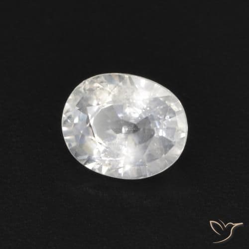 0.49ct Natural White Sapphire, Oval Cut, 5x4.1 mm