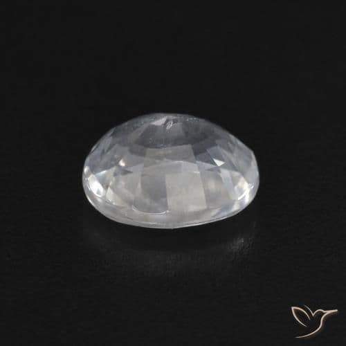0.49ct Natural White Sapphire, Oval Cut, 5x4.1 mm