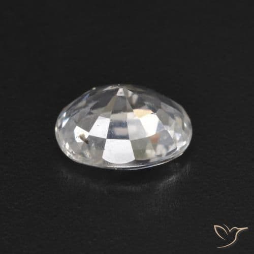 0.53ct Natural White Sapphire, Oval Cut, 5.3x4.1 mm