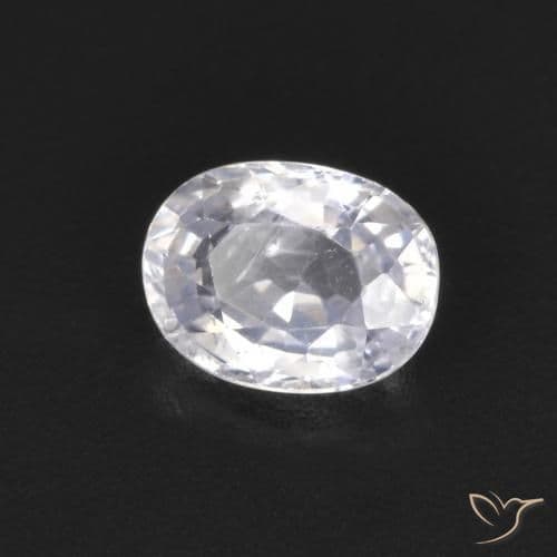 0.52ct Natural Bluish White Sapphire, Oval Cut, 5.3x4 mm