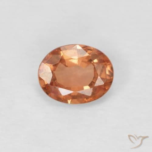 1.03ct Natural Golden Orange Sapphire, Oval Cut, 5.3x4.3 mm