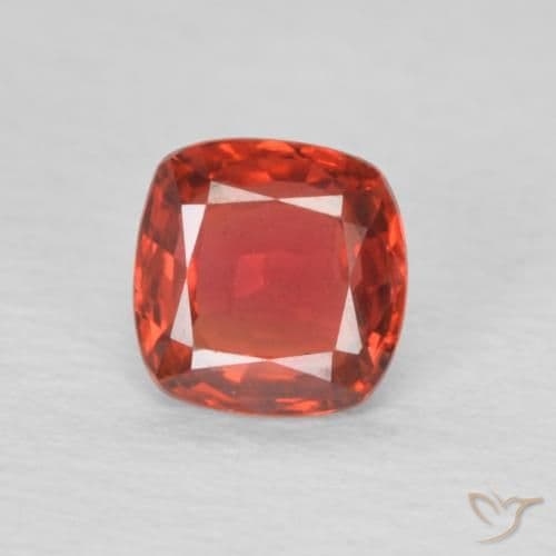 1.47ct Natural Merlot Red Sapphire, Cushion Cut, 8.5x6.2 mm