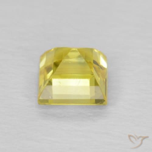 0.54ct Light Corn Yellow Sapphire, Square, 4.1x4.1 mm