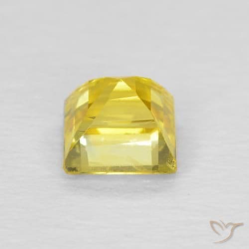 0.54ct Natural Cyber Yellow Sapphire, Square, 4.1x4 mm