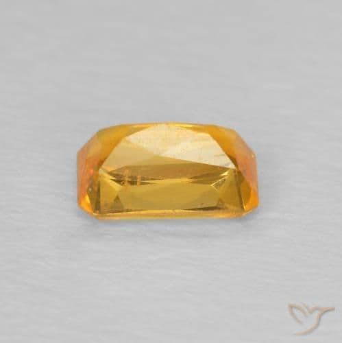 0.40ct Natural Dark Golden Sapphire, Emerald Cut, 5x3.2 mm