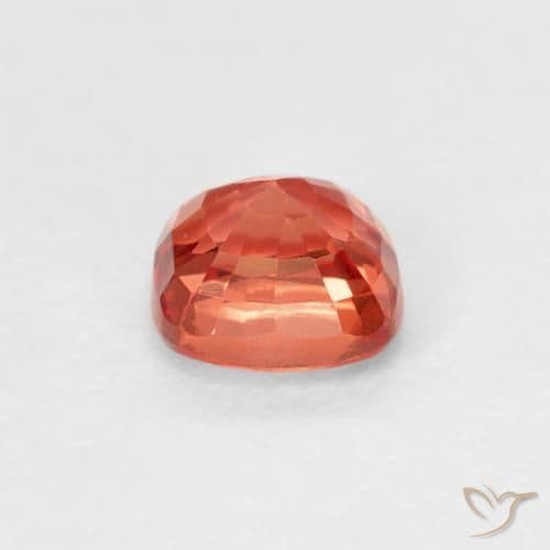 0.52ct Bright Crimson Red Sapphire, Cushion Cut, 4.3x4.2 mm
