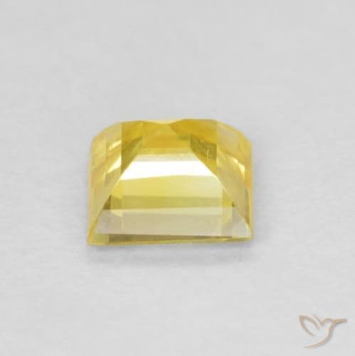 0.48ct Light Honey Yellow Sapphire, Square, 4.2x4.2 mm
