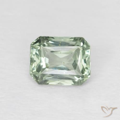 0.42ct Medium Dark-Green Sapphire, Emerald Cut, 5.2x3.2 mm