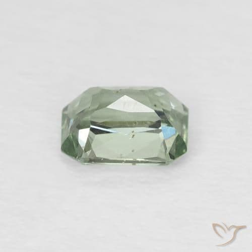 0.53ct Forest Green Sapphire, Emerald Cut, 4.9x3.9 mm
