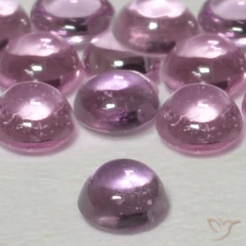 0.07ct Light Royal Purple Pink Sapphire, Round Cut, 2.35 mm