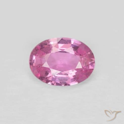 0.62ct Natural Medium Pink Sapphire, Oval Cut, 6.2x4.6 mm