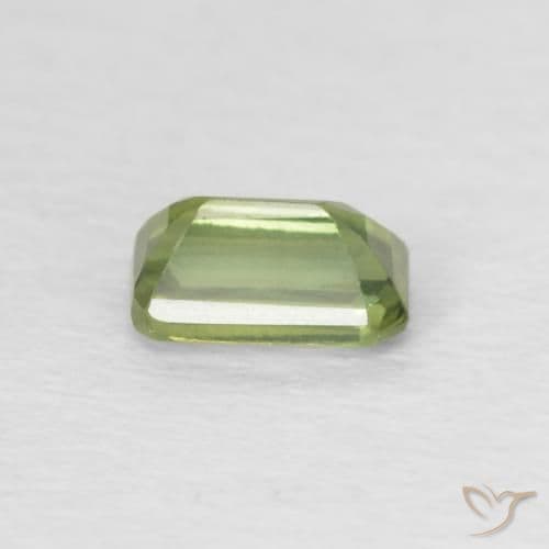0.50ct Forest Green Sapphire, Emerald Cut, 5.1x3.1 mm