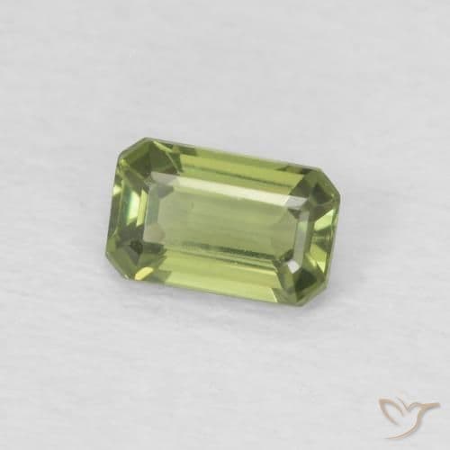 0.42ct Natural Deep Green Sapphire, Emerald Cut, 5.1x3.2 mm