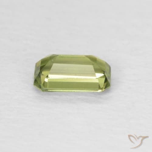 0.42ct Natural Deep Green Sapphire, Emerald Cut, 5.1x3.2 mm