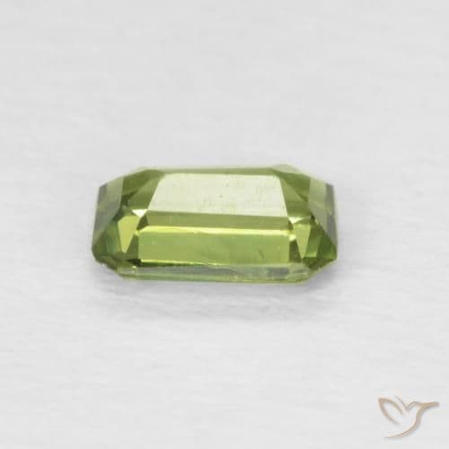 0.41ct Light Forest Green Sapphire, Emerald Cut, 5.1x3.3 mm