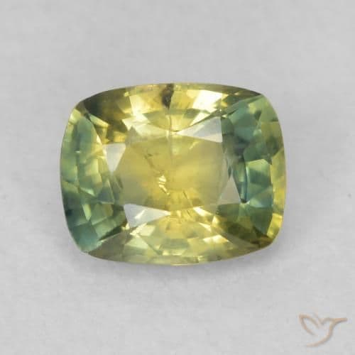 0.82ct Natural Multicolor Sapphire, Cushion Cut, 5.6x4.5 mm