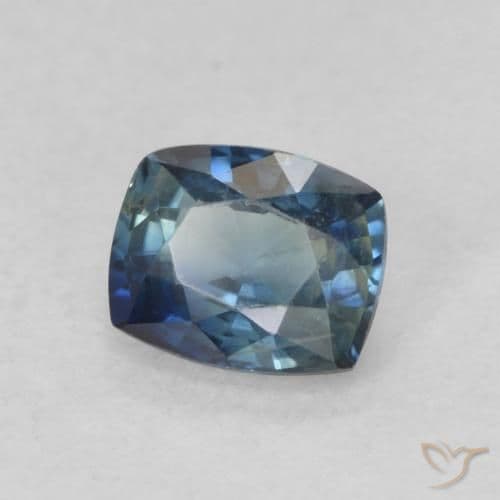 0.77ct Natural Blue Sapphire, Cushion Cut, 5.7x4.7 mm