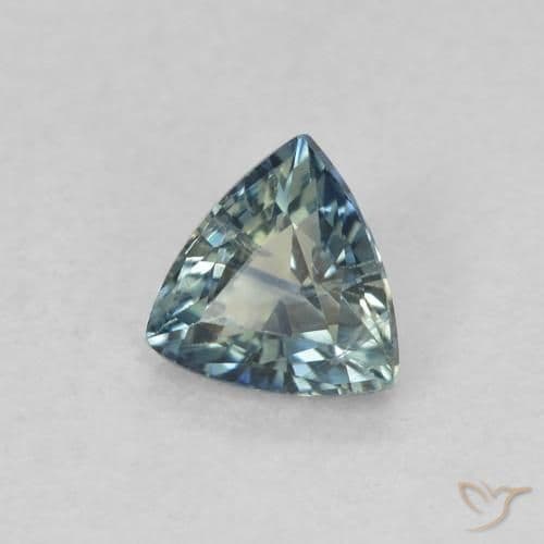 0.51ct Natural Teal Sapphire, Trillion, 5.1x4.8 mm