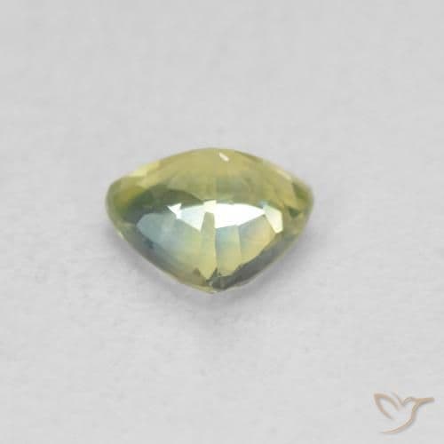 0.49ct Natural Yellowish Green Sapphire, Trillion, 5x4.8 mm