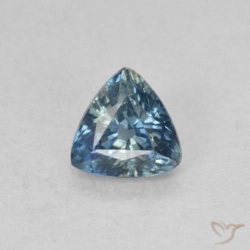 0.48ct Natural Teal Sapphire, Trillion, 4.8x4.6 mm